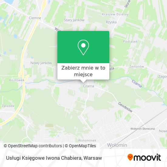 Mapa Usługi Księgowe Iwona Chabiera