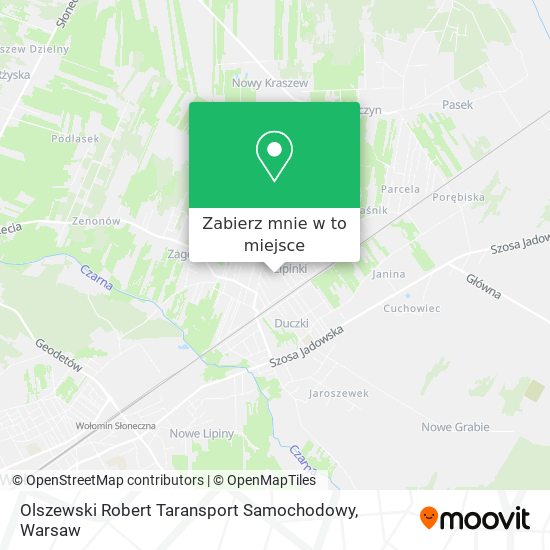 Mapa Olszewski Robert Taransport Samochodowy