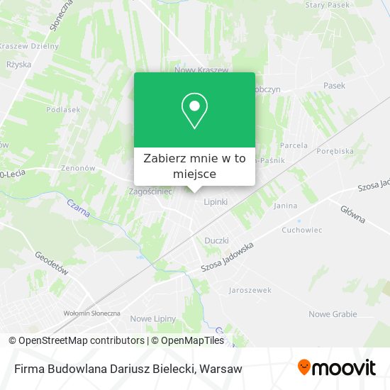 Mapa Firma Budowlana Dariusz Bielecki