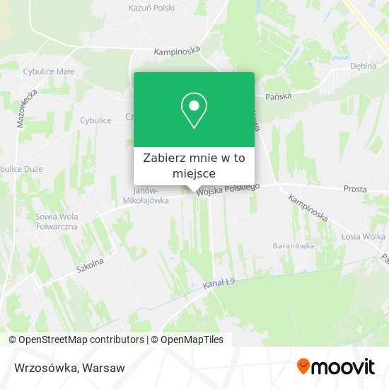 Mapa Wrzosówka