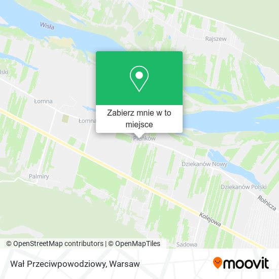 Mapa Wał Przeciwpowodziowy