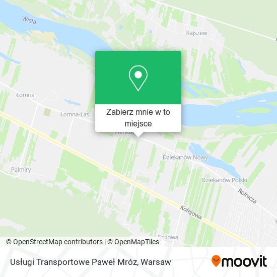 Mapa Usługi Transportowe Paweł Mróz