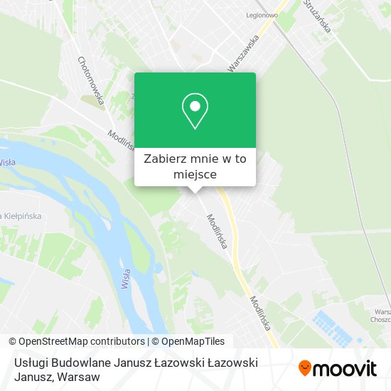 Mapa Usługi Budowlane Janusz Łazowski Łazowski Janusz