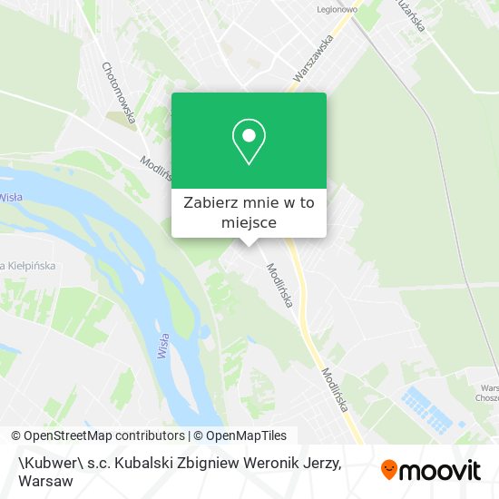 Mapa \Kubwer\ s.c. Kubalski Zbigniew Weronik Jerzy