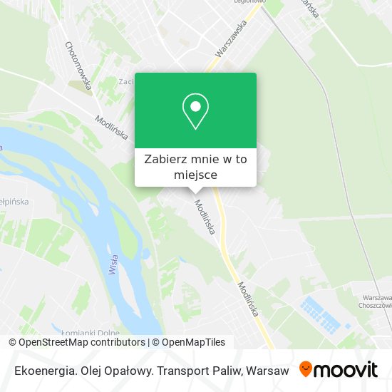 Mapa Ekoenergia. Olej Opałowy. Transport Paliw