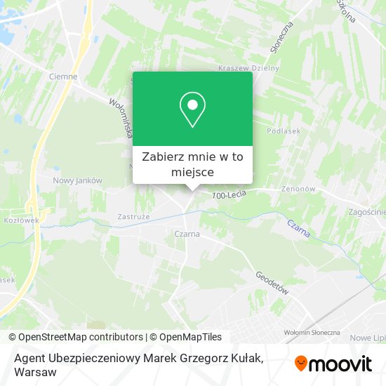 Mapa Agent Ubezpieczeniowy Marek Grzegorz Kułak