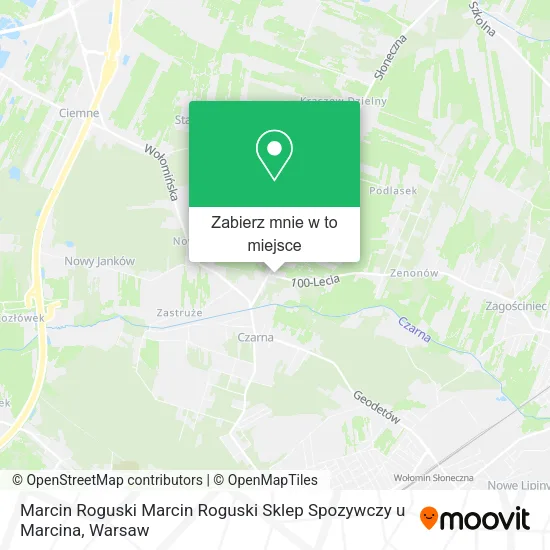 Mapa Marcin Roguski Marcin Roguski Sklep Spozywczy u Marcina