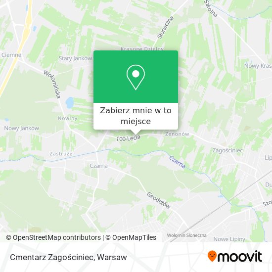 Mapa Cmentarz Zagościniec