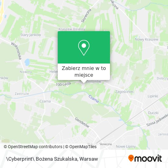 Mapa \Cyberprint\ Bożena Szukalska