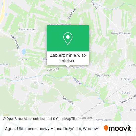 Mapa Agent Ubezpieczeniowy Hanna Dużyńska