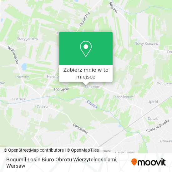 Mapa Bogumił Łosin Biuro Obrotu Wierzytelnościami