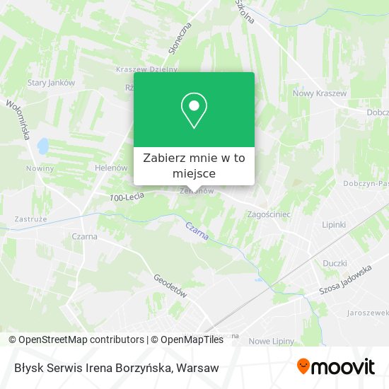 Mapa Błysk Serwis Irena Borzyńska