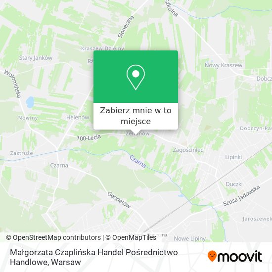 Mapa Małgorzata Czaplińska Handel Pośrednictwo Handlowe