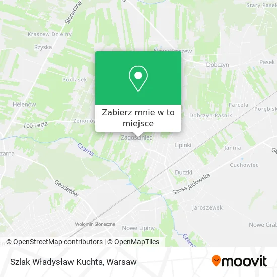 Mapa Szlak Władysław Kuchta