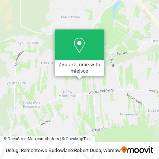 Mapa Usługi Remontowo Budowlane Robert Duda