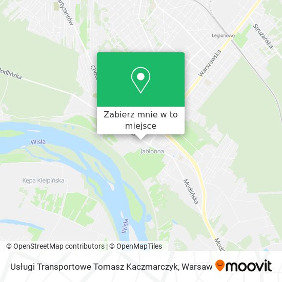 Mapa Usługi Transportowe Tomasz Kaczmarczyk