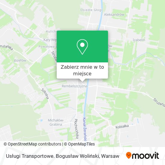 Mapa Usługi Transportowe. Bogusław Woliński