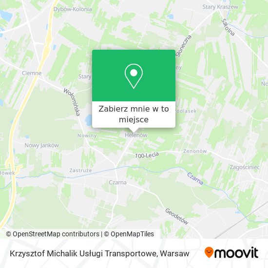 Mapa Krzysztof Michalik Usługi Transportowe