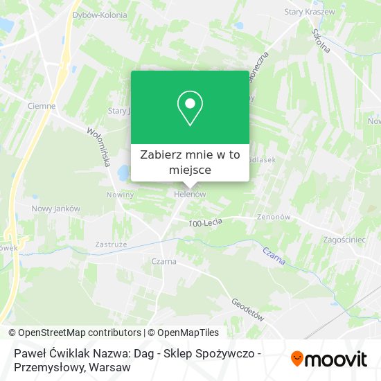 Mapa Paweł Ćwiklak Nazwa: Dag - Sklep Spożywczo - Przemysłowy