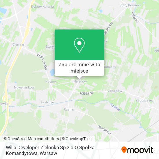 Mapa Willa Developer Zielonka Sp z o O Spółka Komandytowa