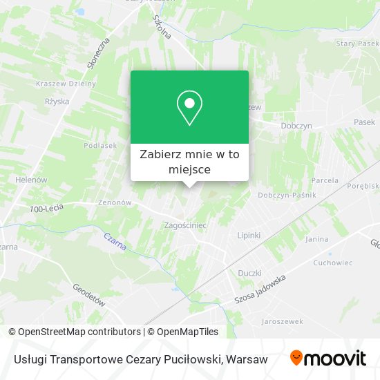 Mapa Usługi Transportowe Cezary Puciłowski