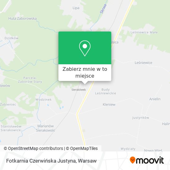 Mapa Fotkarnia Czerwińska Justyna