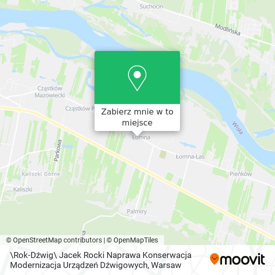 Mapa \Rok-Dźwig\ Jacek Rocki Naprawa Konserwacja Modernizacja Urządzeń Dźwigowych