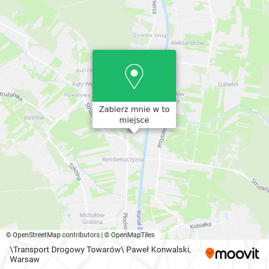 Mapa \Transport Drogowy Towarów\ Paweł Konwalski