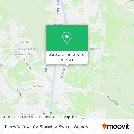 Mapa Przewóz Towarów Stanisław Sworst