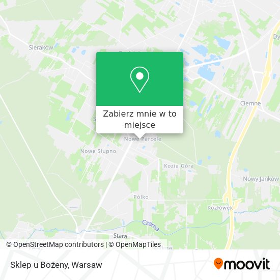 Mapa Sklep u Bożeny