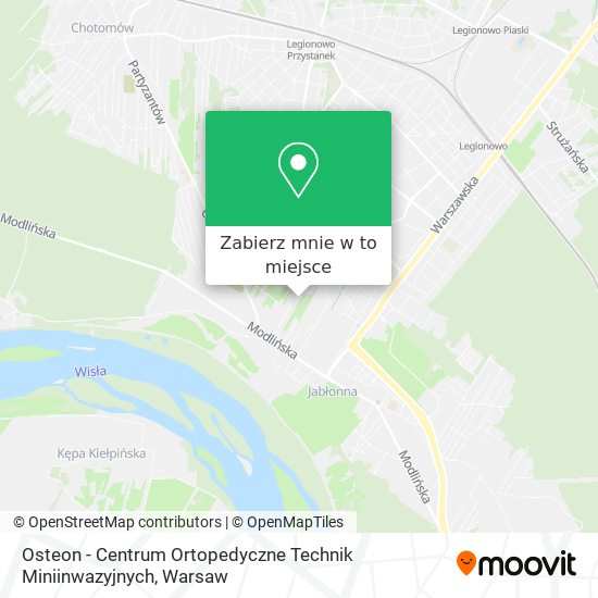 Mapa Osteon - Centrum Ortopedyczne Technik Miniinwazyjnych