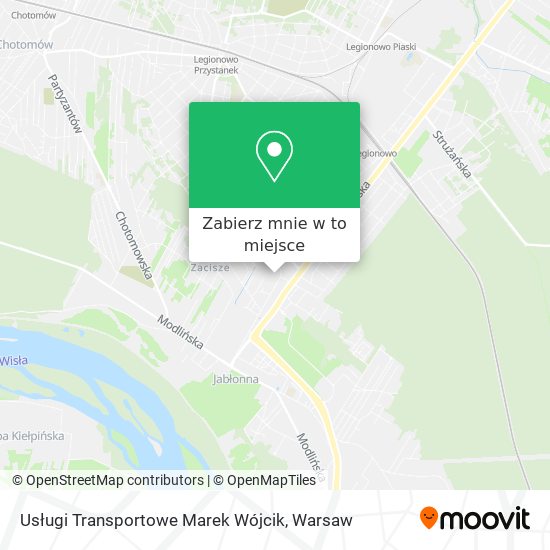 Mapa Usługi Transportowe Marek Wójcik