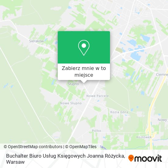 Mapa Buchalter Biuro Usług Księgowych Joanna Różycka