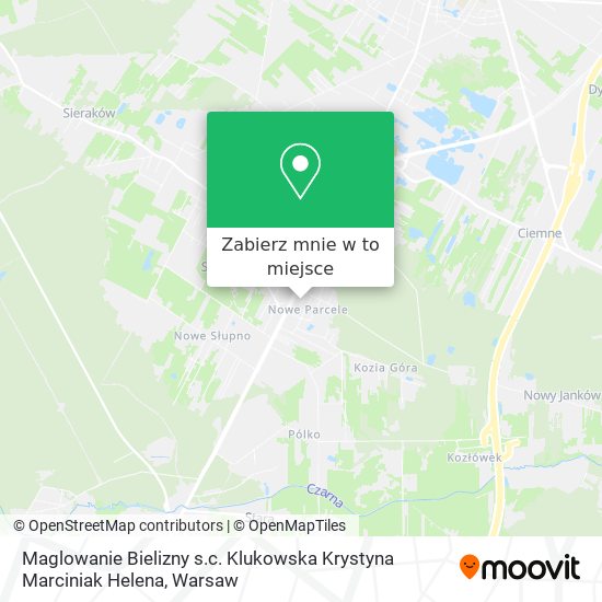 Mapa Maglowanie Bielizny s.c. Klukowska Krystyna Marciniak Helena