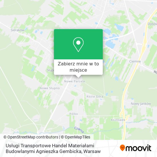 Mapa Usługi Transportowe Handel Materiałami Budowlanymi Agnieszka Gembicka