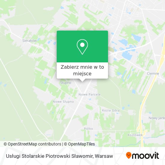 Mapa Usługi Stolarskie Piotrowski Sławomir