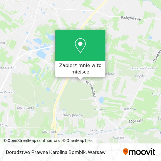 Mapa Doradztwo Prawne Karolina Bombik