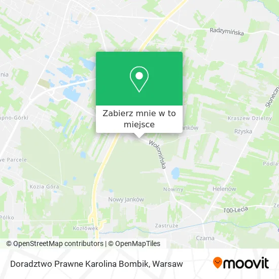 Mapa Doradztwo Prawne Karolina Bombik
