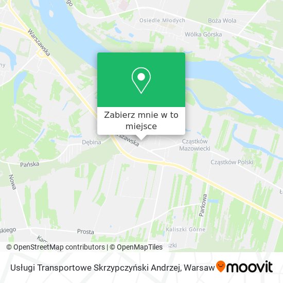 Mapa Usługi Transportowe Skrzypczyński Andrzej