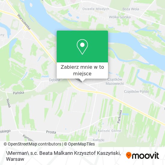 Mapa \Merman\ s.c. Beata Malkann Krzysztof Kaszyński