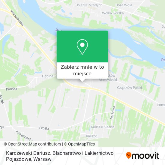 Mapa Karczewski Dariusz. Blacharstwo i Lakiernictwo Pojazdowe