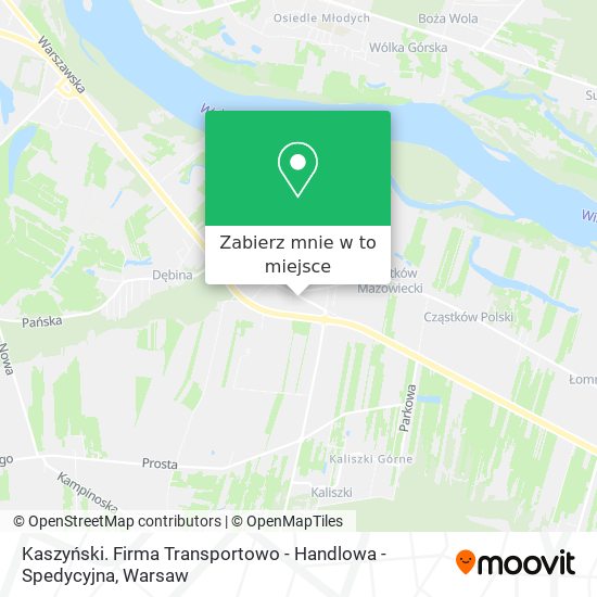 Mapa Kaszyński. Firma Transportowo - Handlowa - Spedycyjna