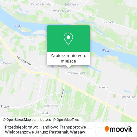 Mapa Przedsiębiorstwo Handlowo Transportowe Wielobranżowe Janusz Pasternak