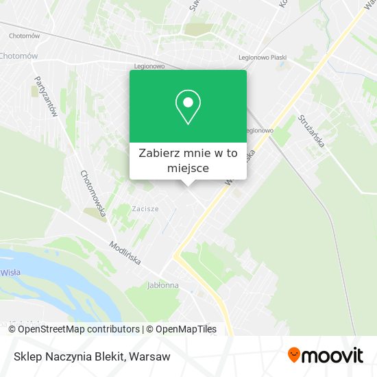 Mapa Sklep Naczynia Blekit