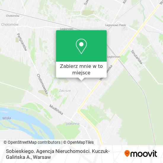 Mapa Sobieskiego. Agencja Nieruchomości. Kuczuk-Galińska A.