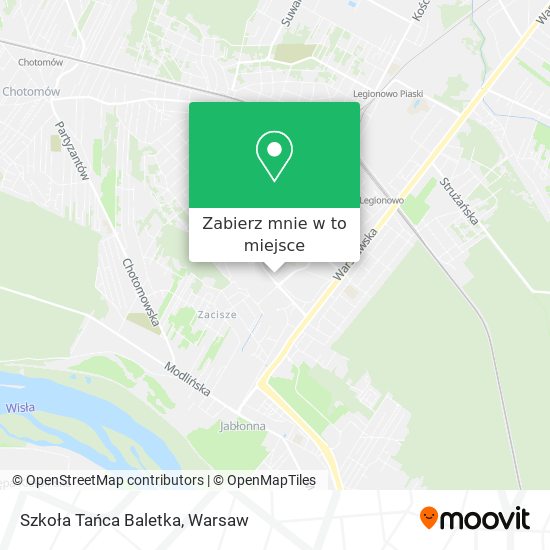 Mapa Szkoła Tańca Baletka