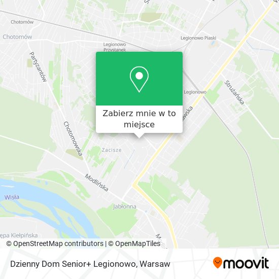 Mapa Dzienny Dom Senior+ Legionowo