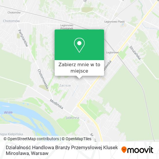 Mapa Działalność Handlowa Branży Przemysłowej Klusek Mirosława