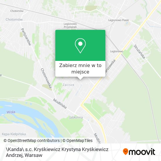 Mapa \Kanda\ s.c. Kryśkiewicz Krystyna Kryśkiewicz Andrzej