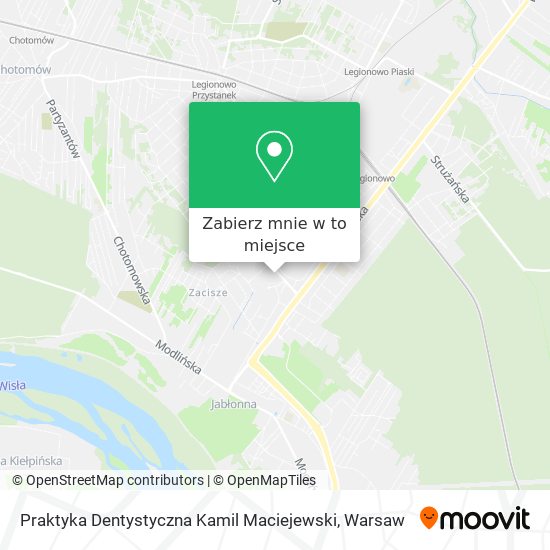 Mapa Praktyka Dentystyczna Kamil Maciejewski